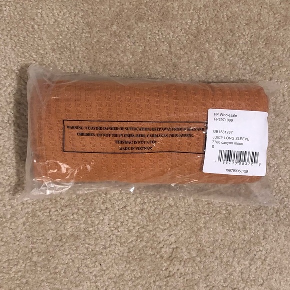 Free People Juicy Cowl Neck Oversized Waffle Sweater In Canyon Moon. NWT! Sz S - Picture 5 of 8